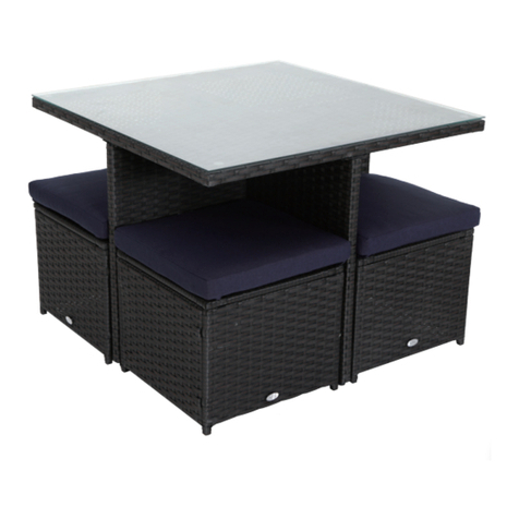 PHI VILLA 5PCS TABLE & CHAIRS Owner's manual