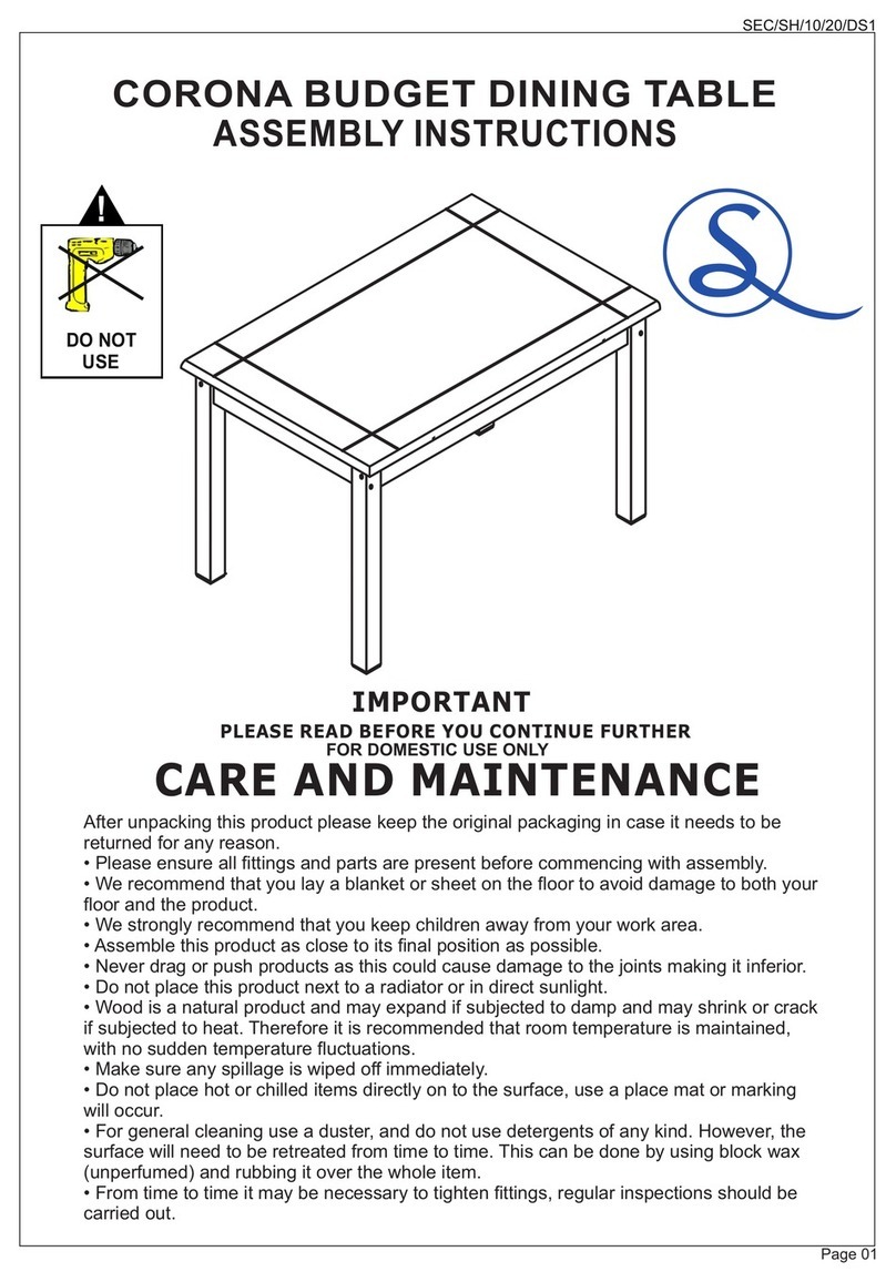 Seconique CORONA SEC/SH/10/20/DS1 User manual Seconique CORONA SEC/SH/10/20/DS1 User manual