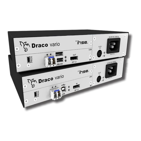 Ihse Draco vario ultra DisplayPort 1.2 User manual Ihse Draco vario ultra DisplayPort 1.2 User manual
