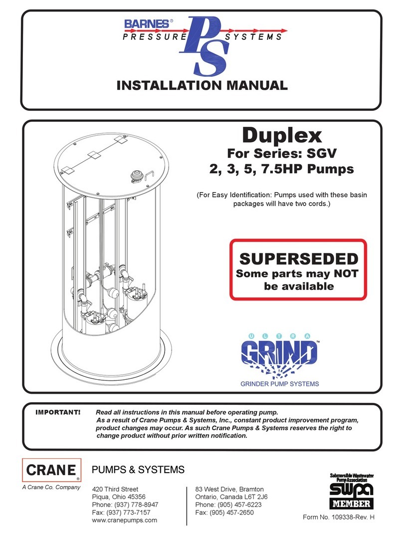 Crane Barnes Duplex installation manual