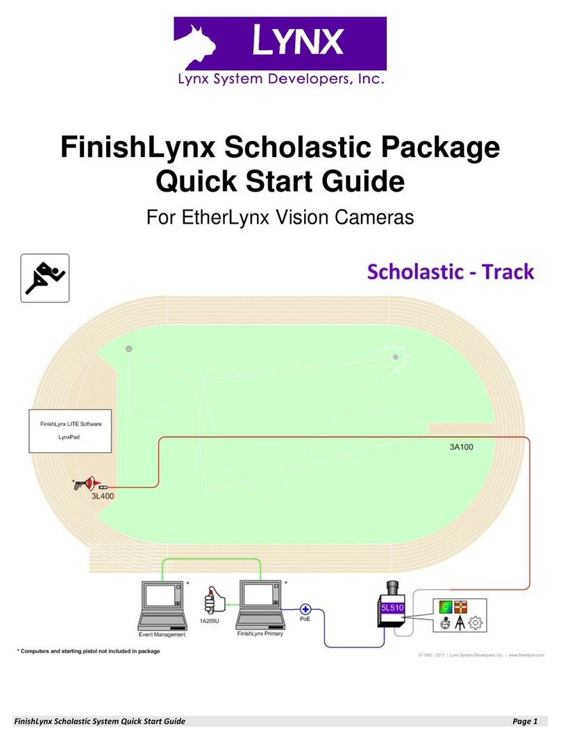 lynx System Developers FinishLynx Assembly instructions
