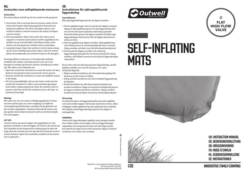 Outwell SLEEPIN DOUBLE 5.0 CM instruction manual