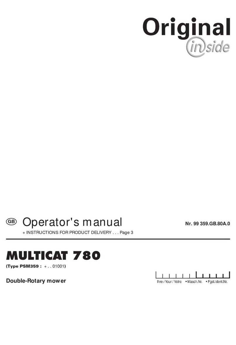 Pottinger MULTICAT 780 Operator's manual Pottinger MULTICAT 780 Operator's manual