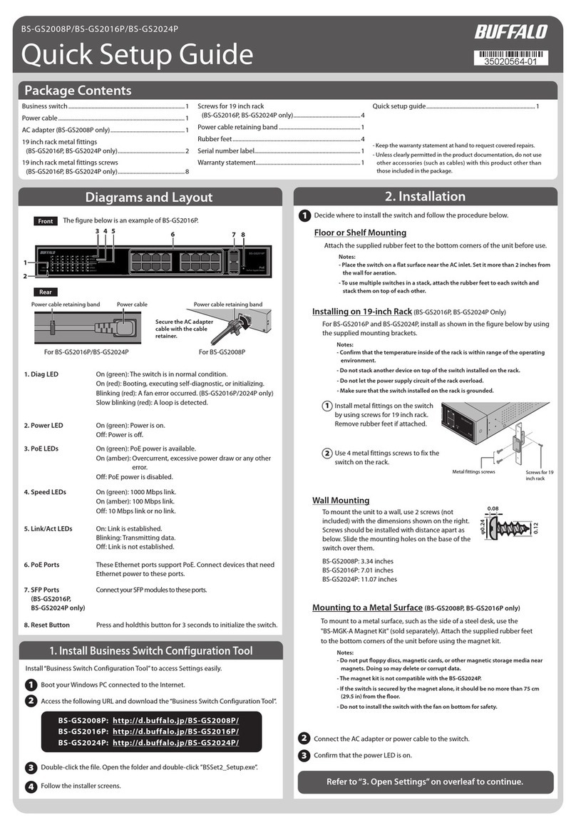 Buffalo BS-GS2008P User manual Buffalo BS-GS2008P User manual