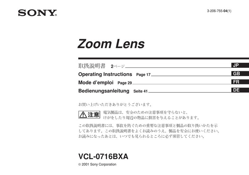 Sony VCL-0716BXA User manual