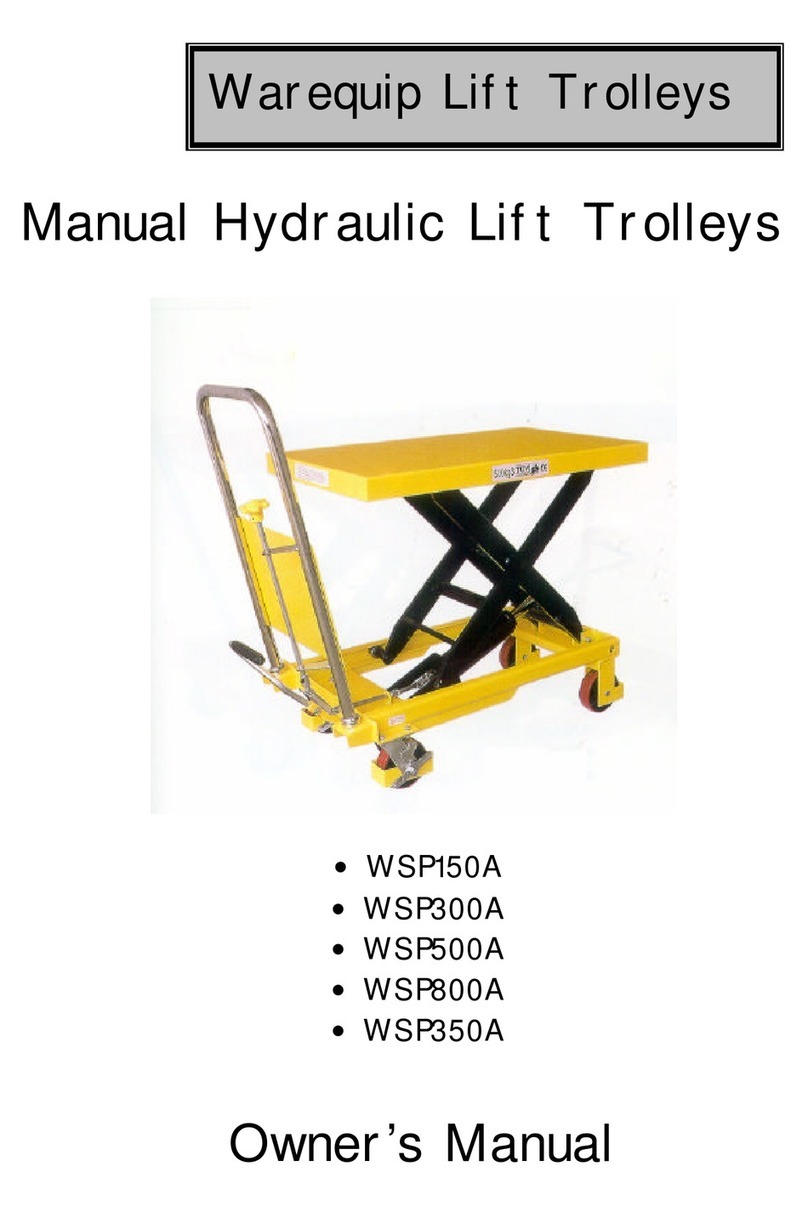 warequip WSP150A owner's manual