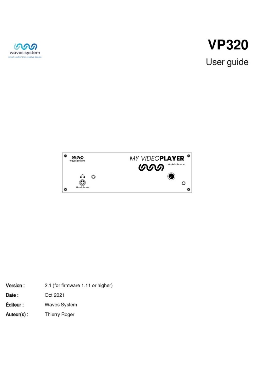 waves system ID-AL My Video Player VP320 user guide
