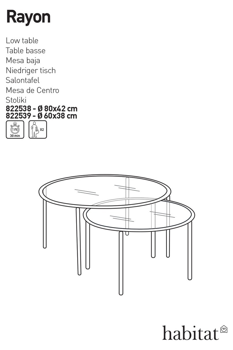 Habitat Rayon 822538 Assembly instructions
