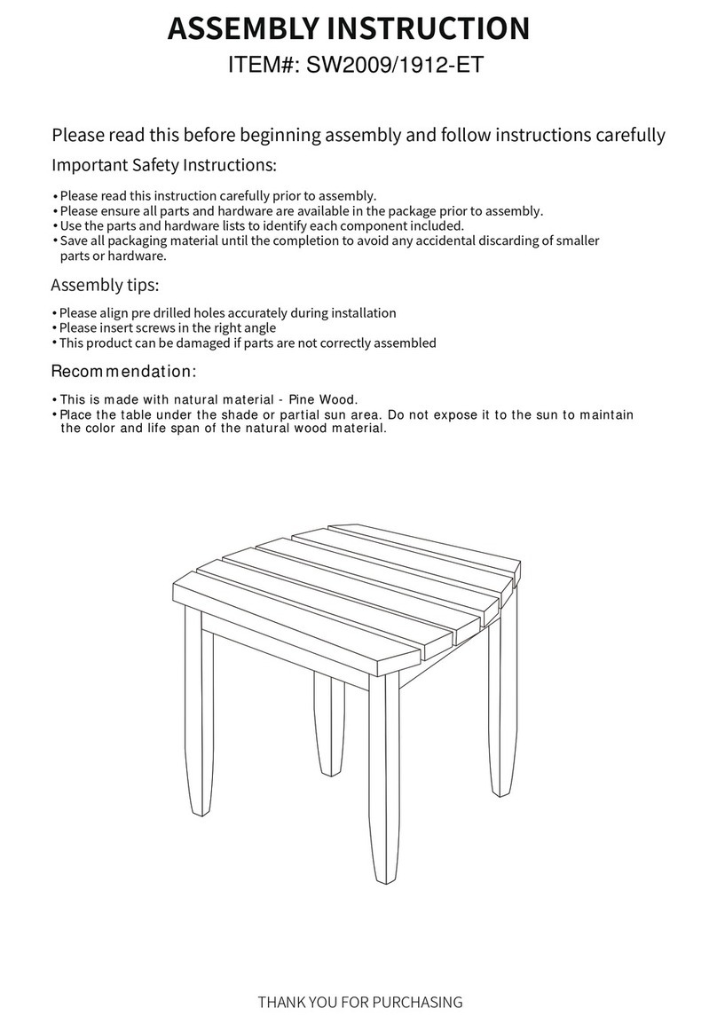 HOMEDEPOT SW2009/1912-ET Assembly instruction