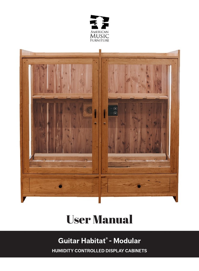 American Music Furniture Guitar Habitat Modular user manual