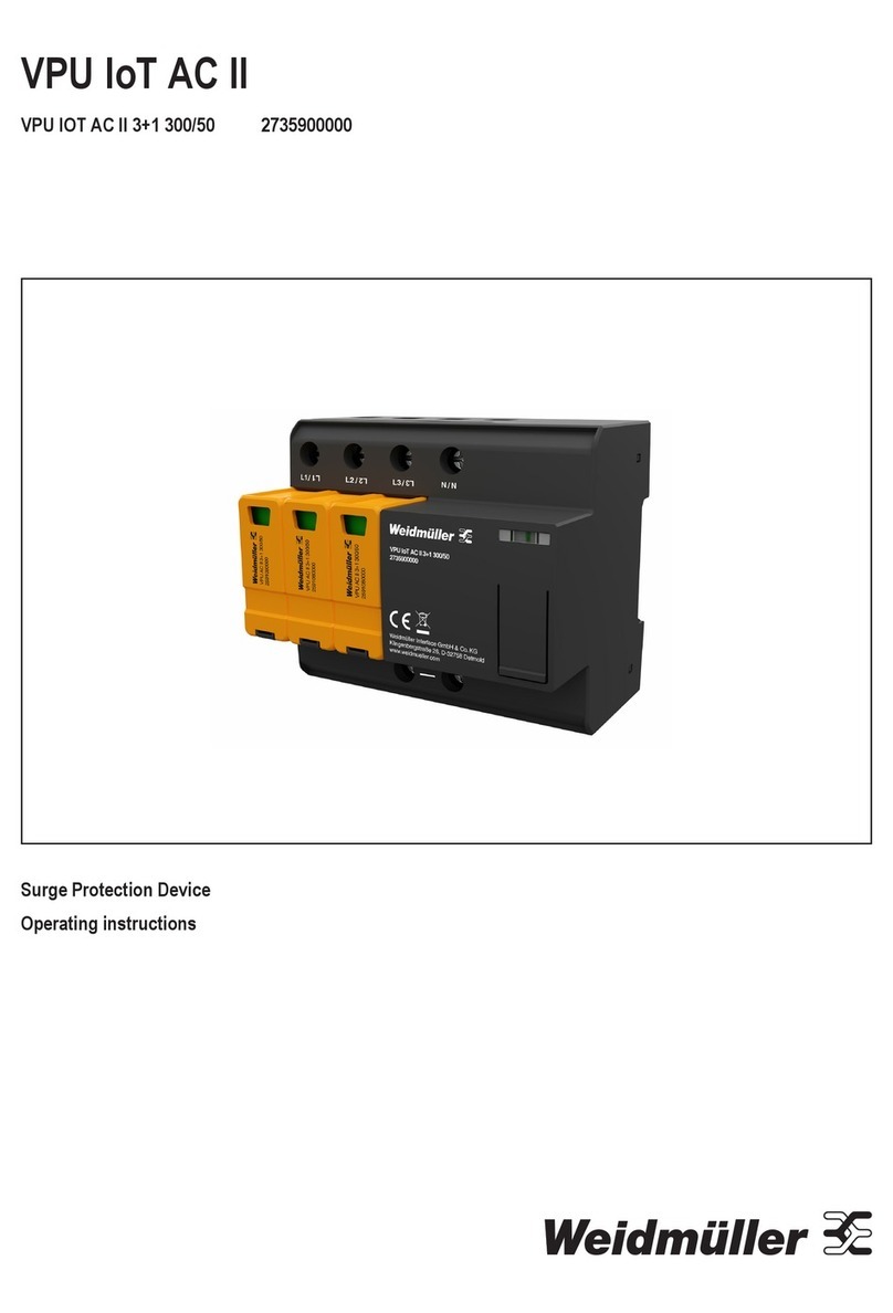 Weidmüller VPU IOT AC II 3 Plus 1 300/50 operating instructions