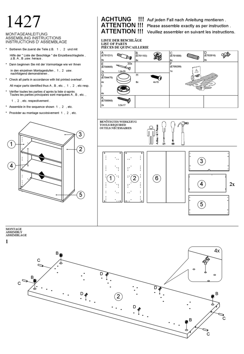 VITO Regal WEB 1427 Assembling instructions VITO Regal WEB 1427 Assembling instructions