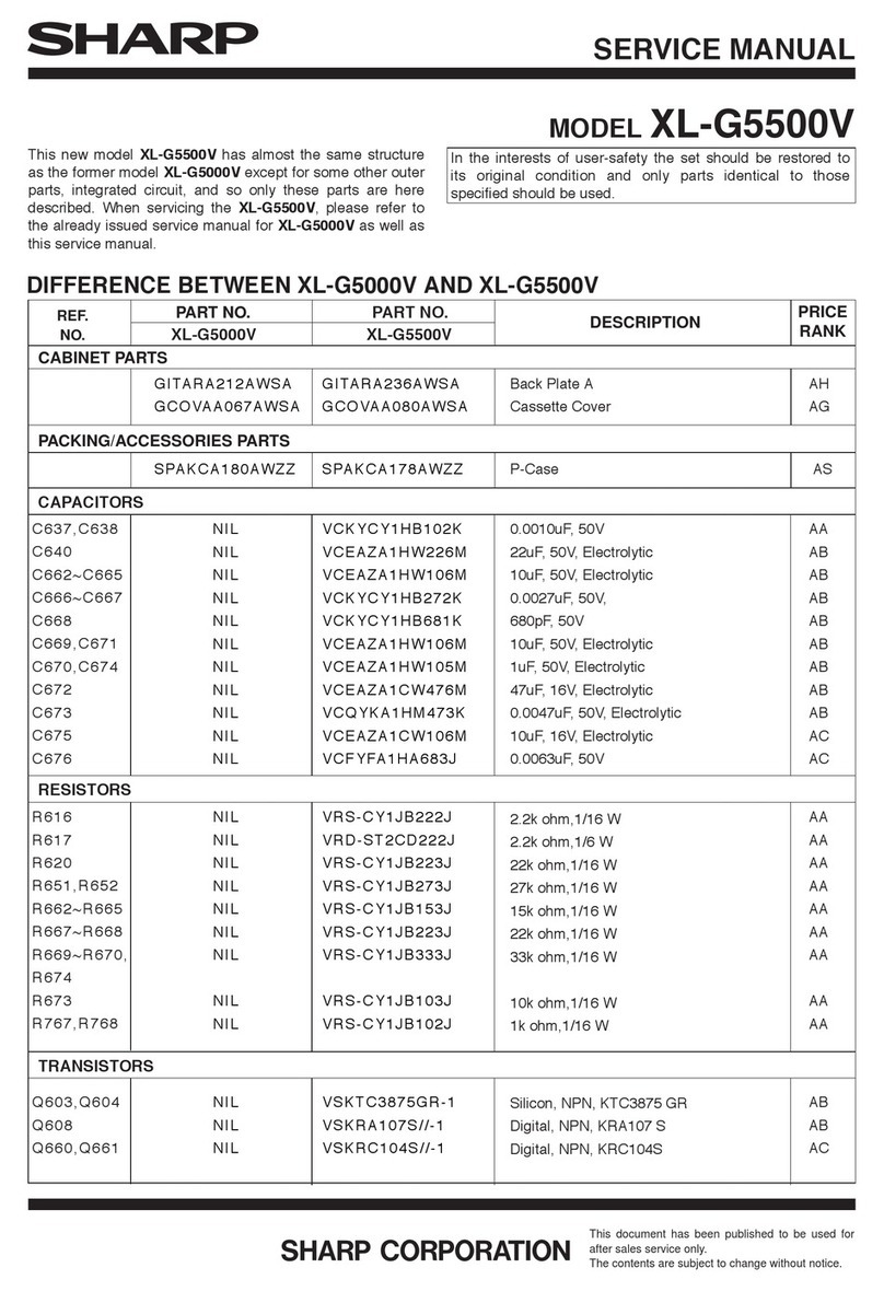 Sharp XL-G5500V Service manual