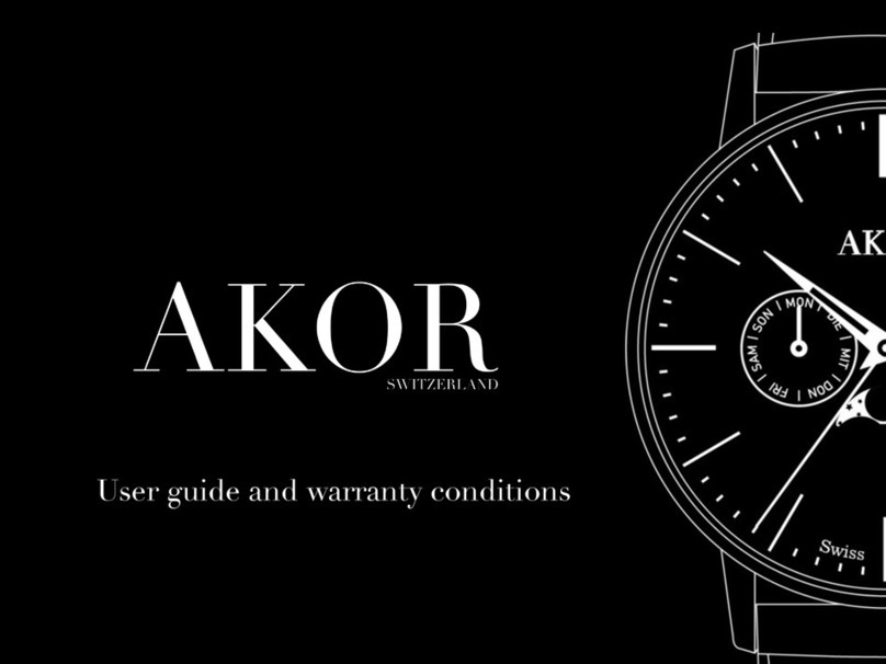 AKOR MOONPHASE Operating and maintenance manual