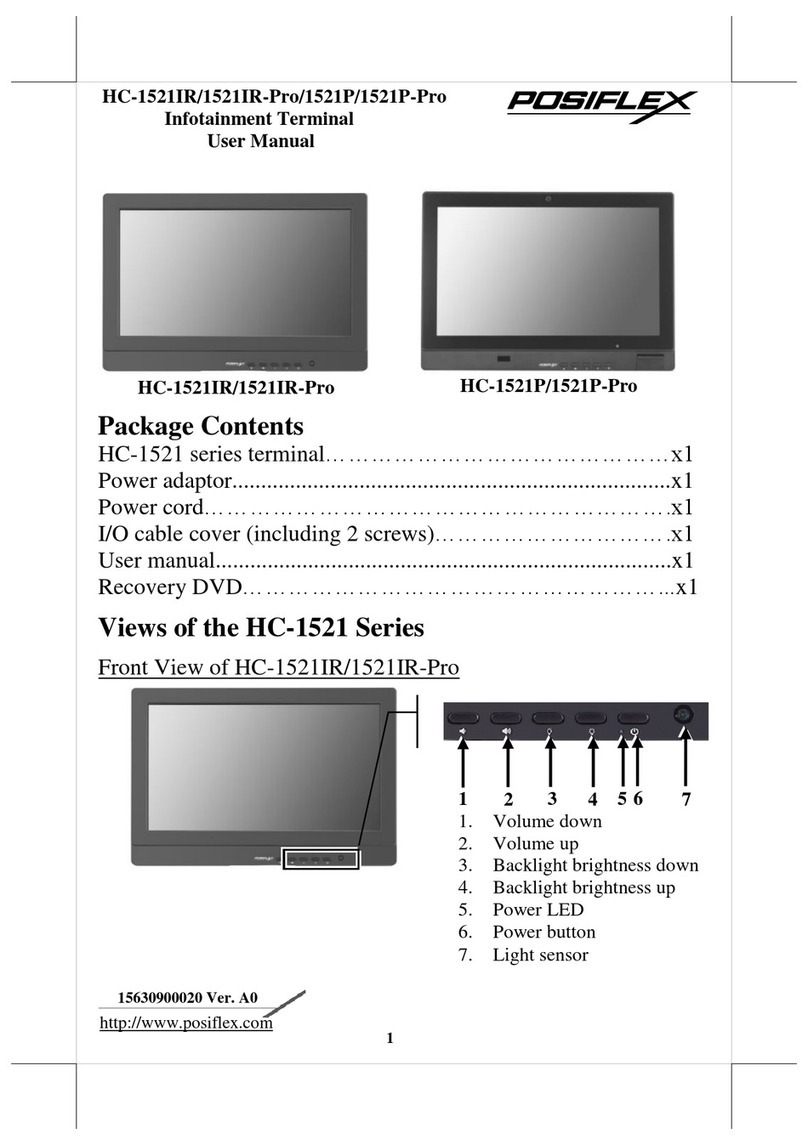 POSIFLEX HC-1521 Series User manual