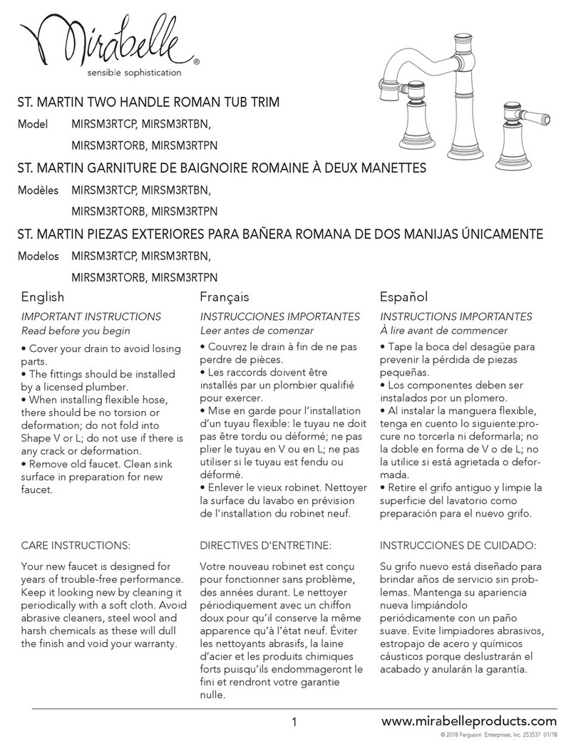 Mirabelle St. Martin MIRSM3RTCP quick start guide Mirabelle St. Martin MIRSM3RTCP quick start guide