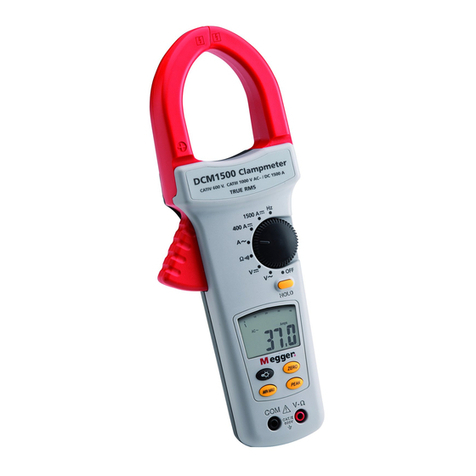 Megger DCM1500 User manual