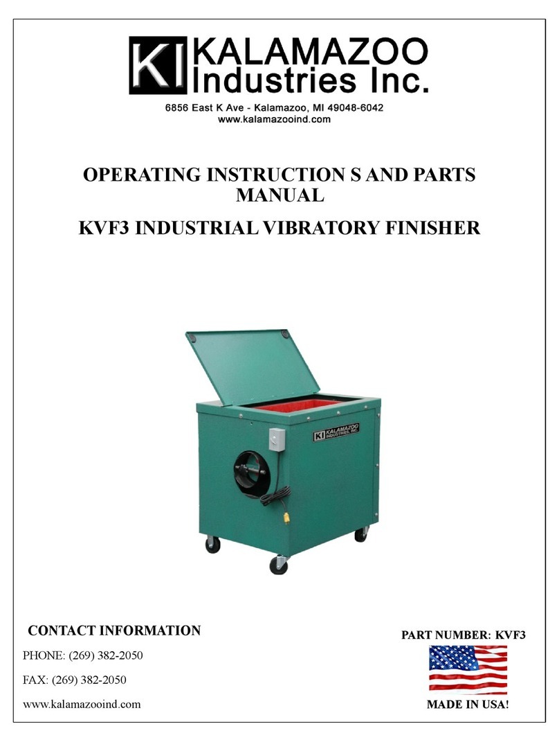 Kalamazoo KVF3 Service manual