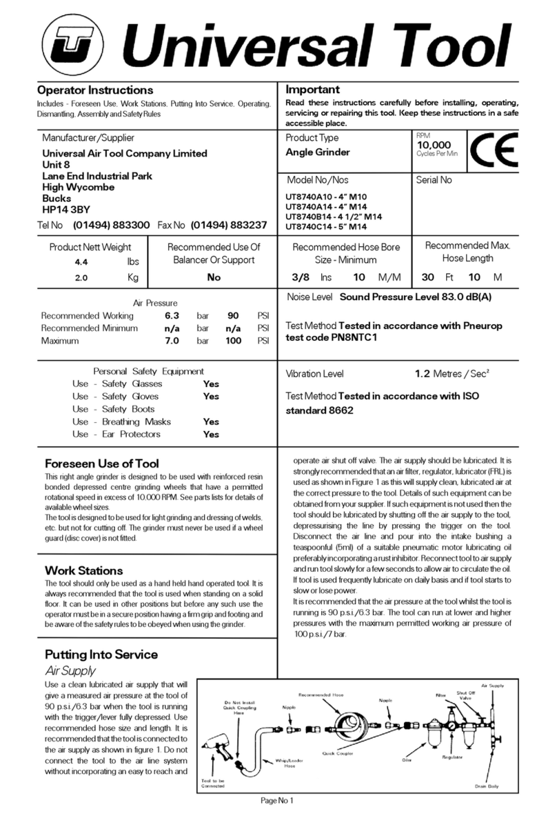 Universal Tool UT8740A10 Specifications