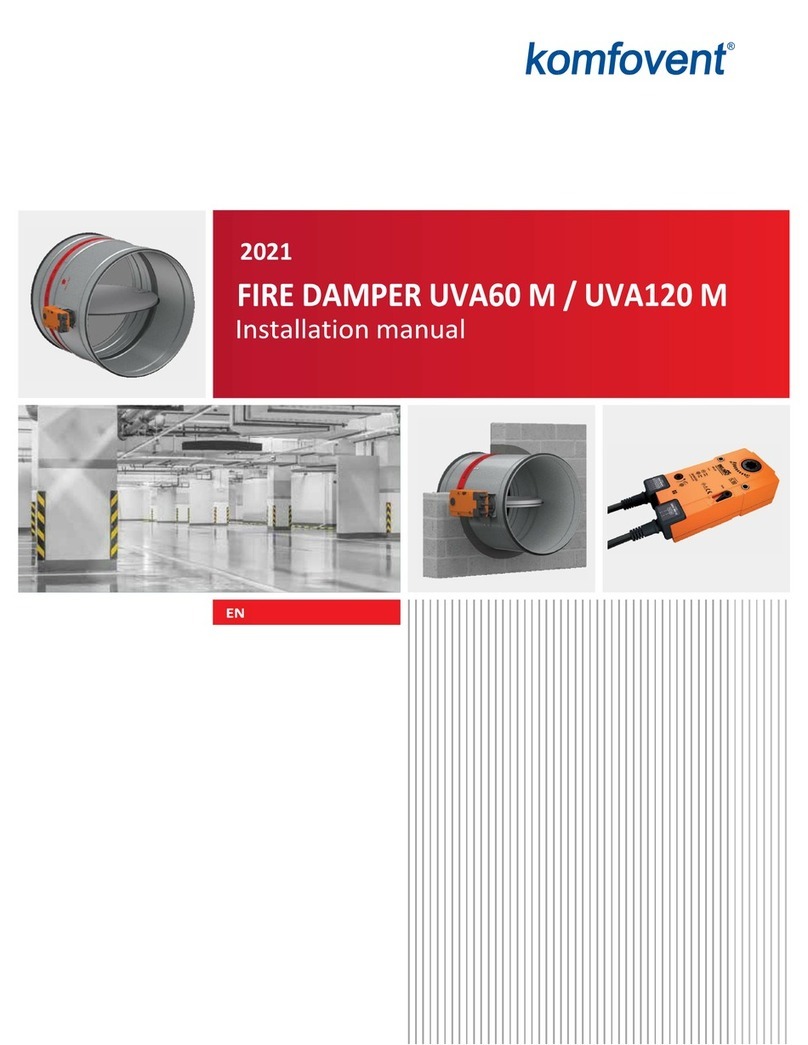 Komfovent UVA60 M installation manual Komfovent UVA60 M installation manual