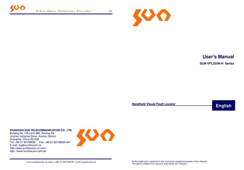 Sun Telecom SUN-VFL255N-H Series user manual