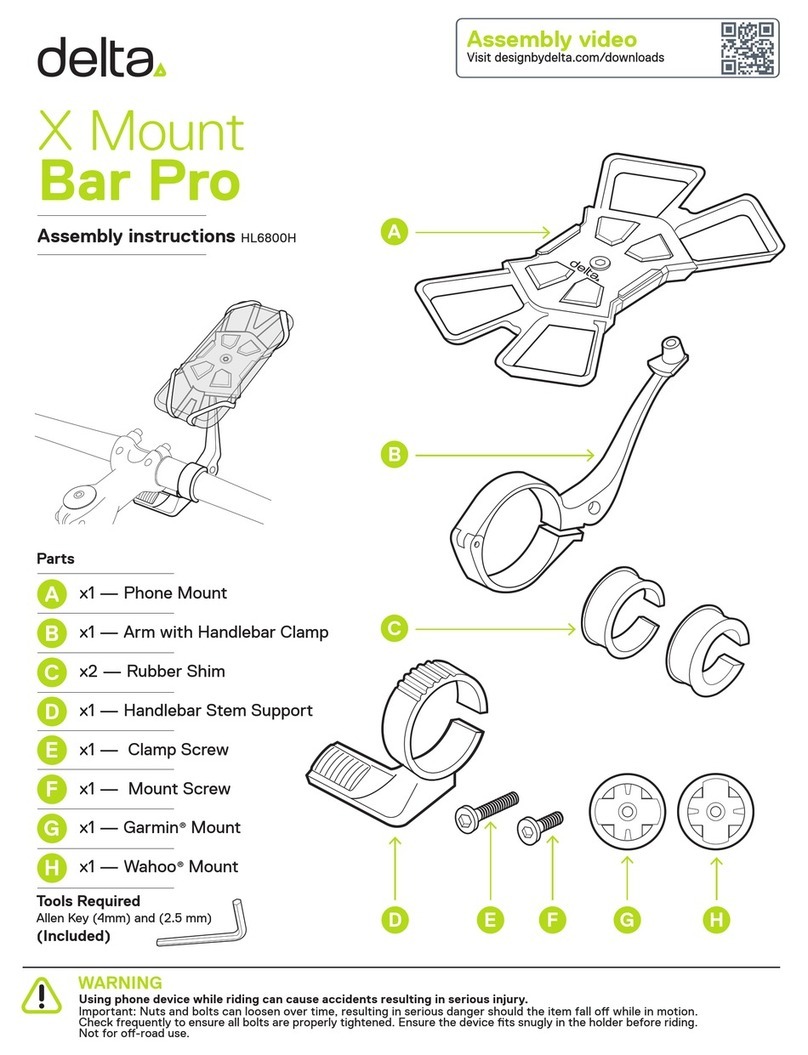 Delta X Mount Bar Pro User manual
