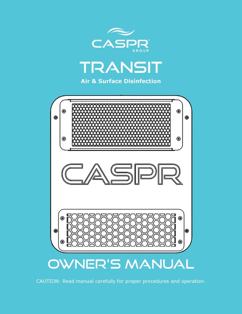CASPR TRANSIT 120V User manual