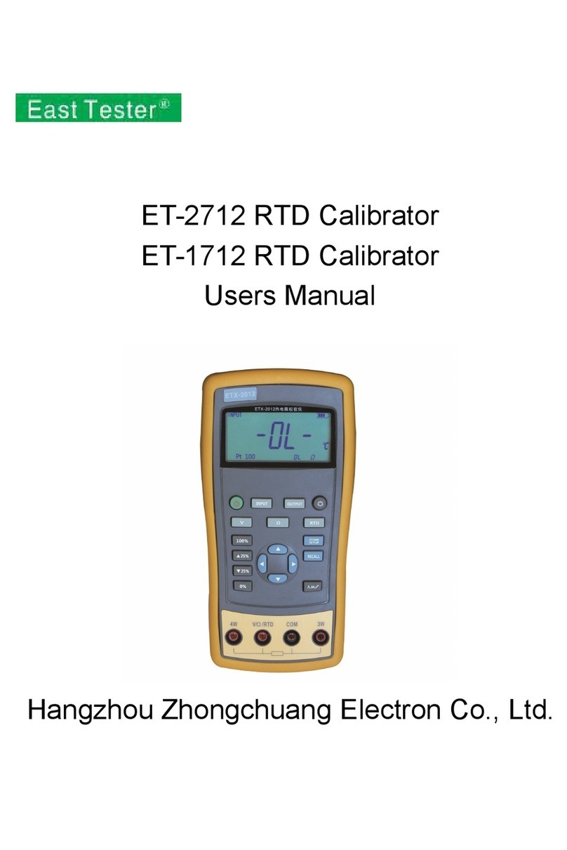 East Tester ET-2712 RTD user manual