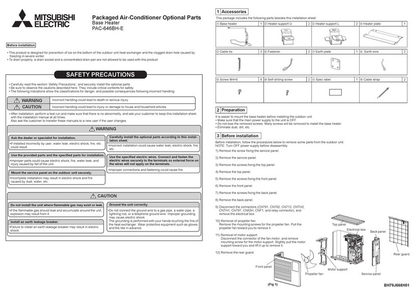 Mitsubishi Electric PAC-646BH-E User manual