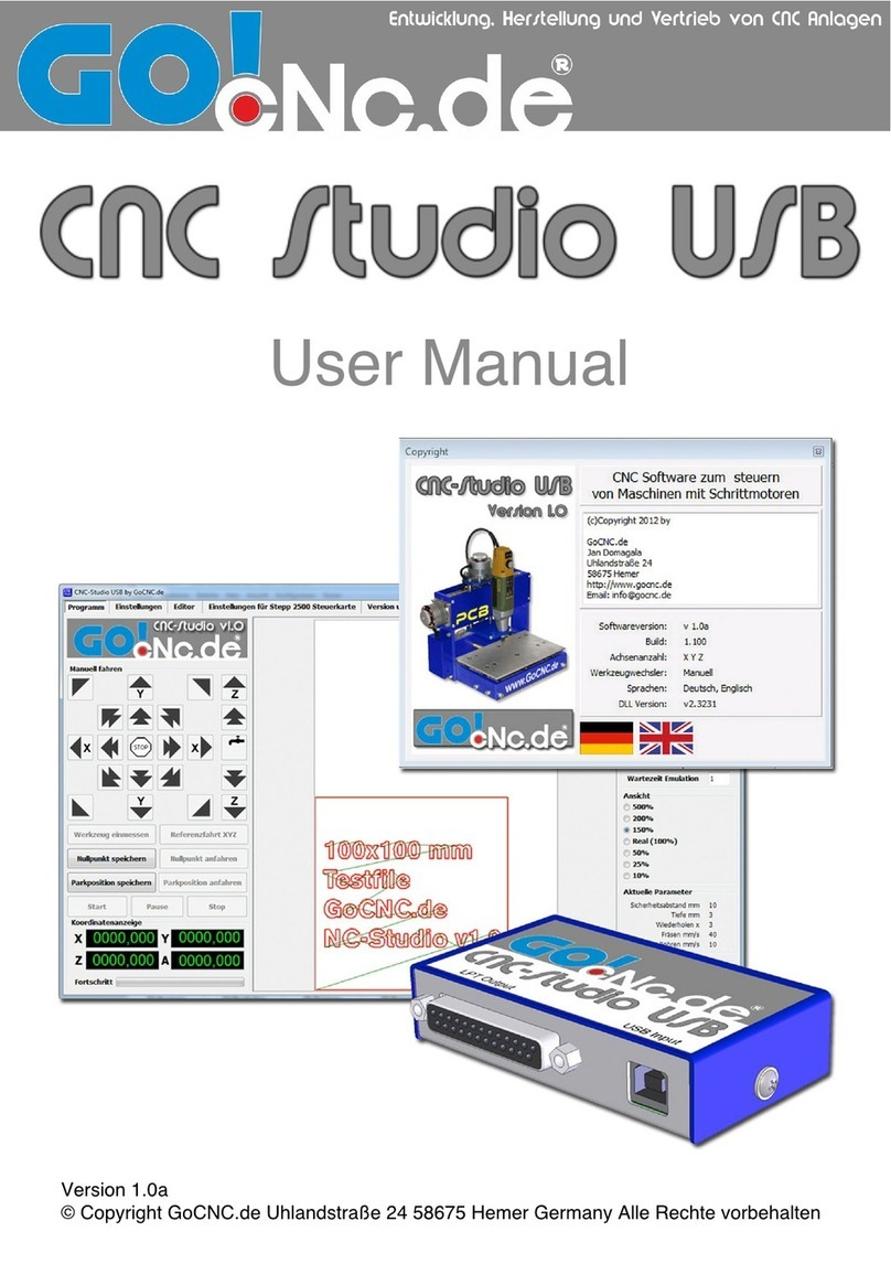 GoCNC CNC Studio USB user manual