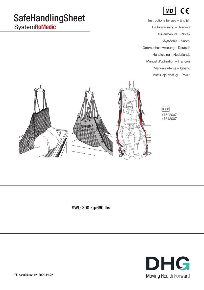 DHG SystemRoMedic SafeHandlingSheet User manual