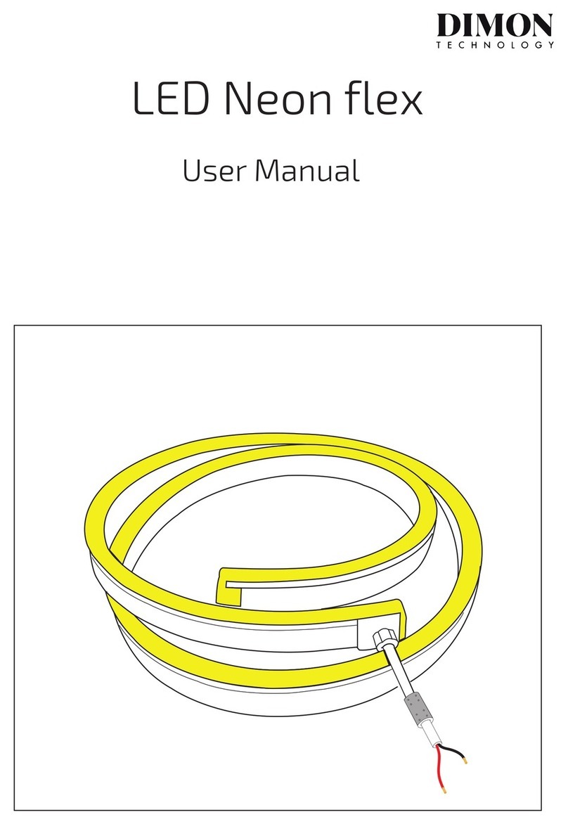 DIMON TECHNOLOGY LED Neon flex User manual