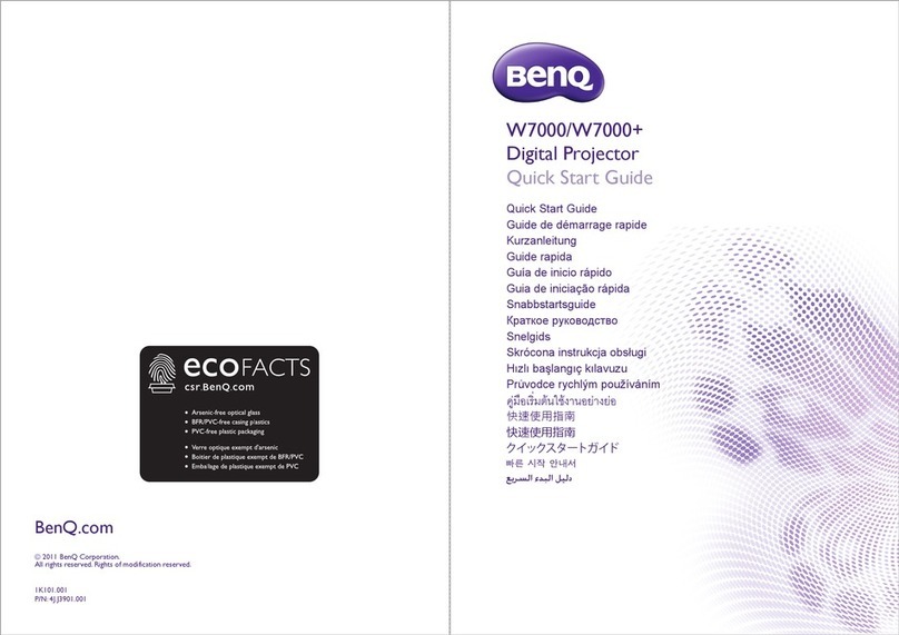 BenQ W7000 User manual
