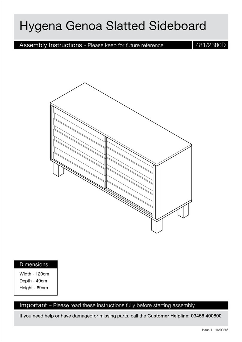 Argos Hygena Genoa 481/2380D User manual
