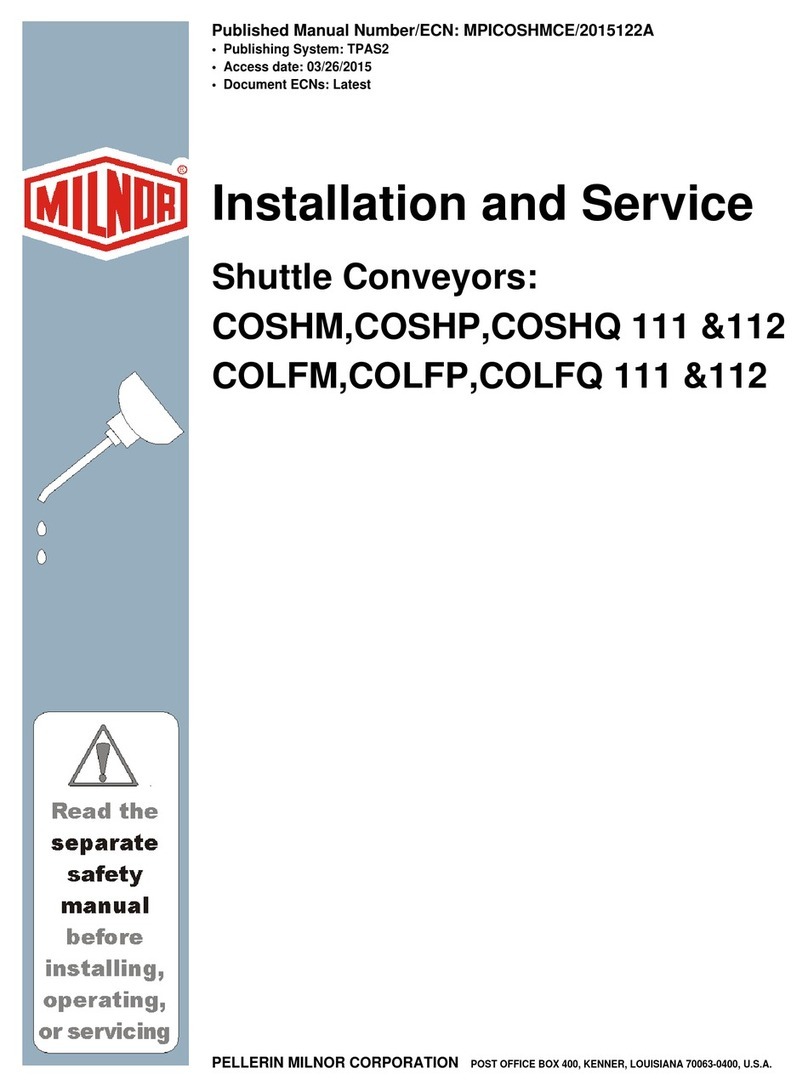 Milnor COSHM 111 Manual