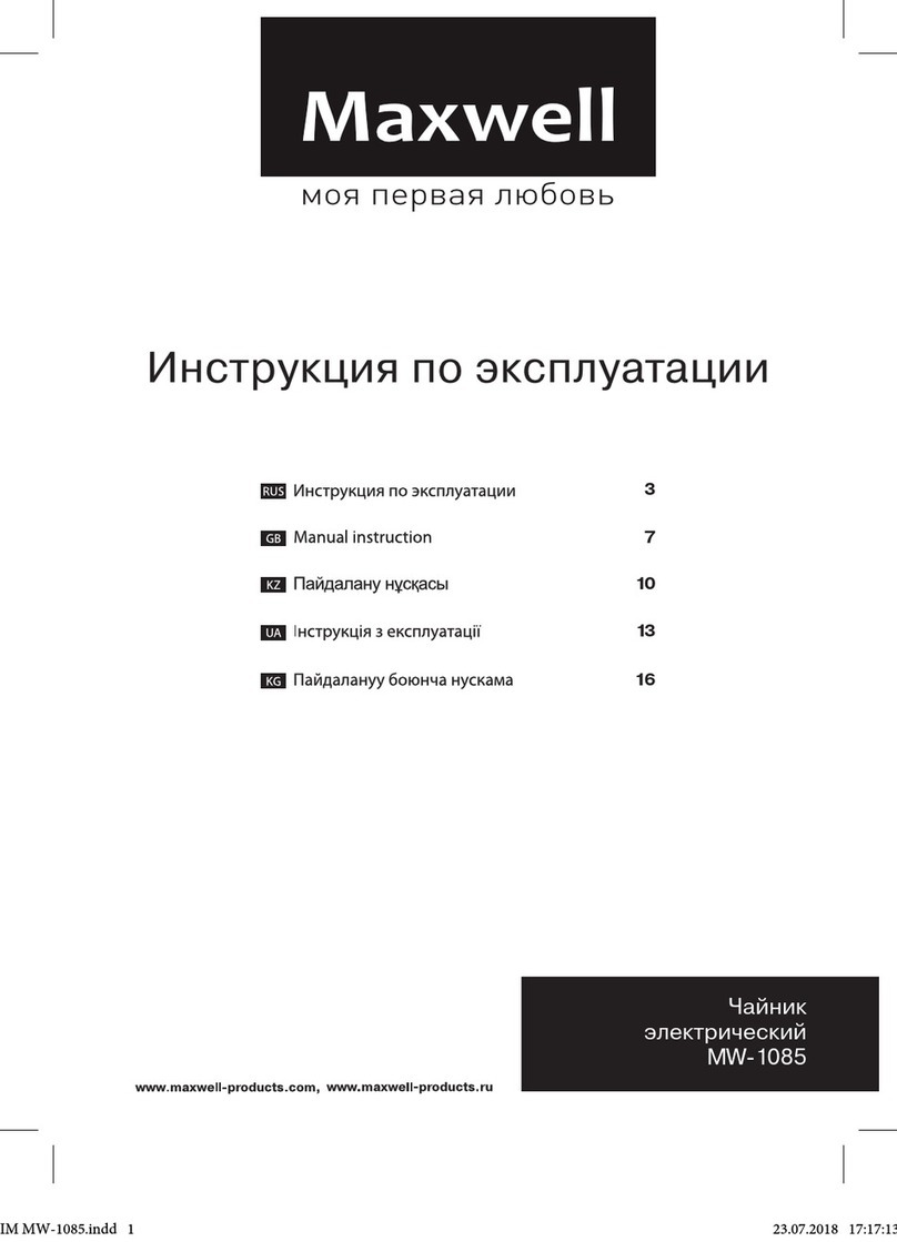 Maxwell MW-1085 Manual instruction
