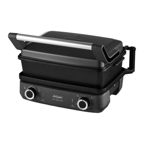 Arzum MAXI GRILL PRO AR2048-INX instruction manual