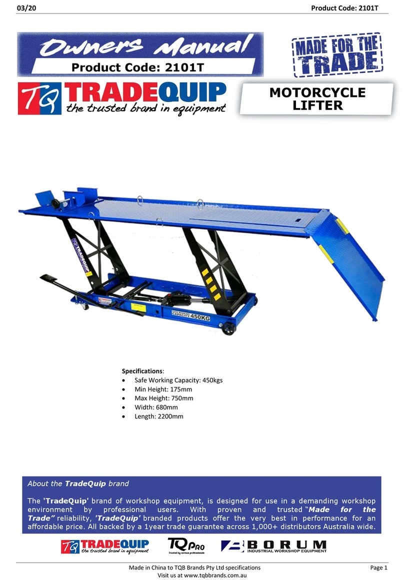 TradeQuip 2101T User manual