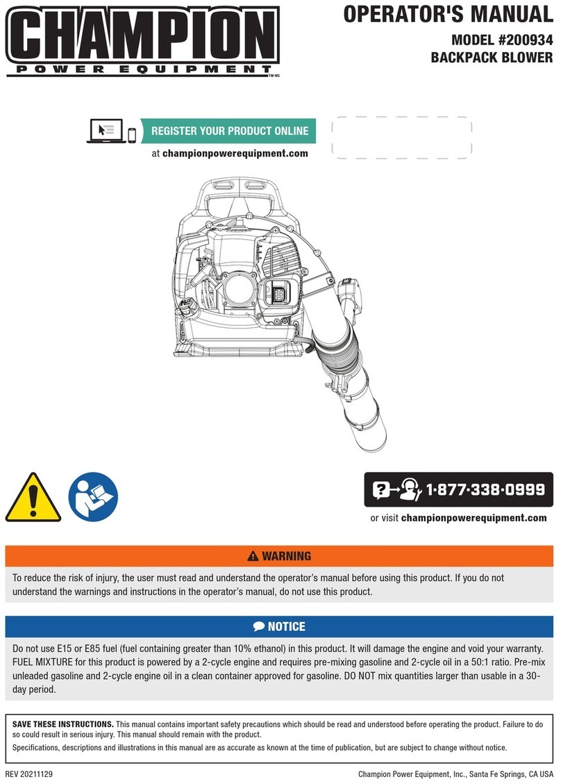 Champion Power Equipment 200934 Operator's manual