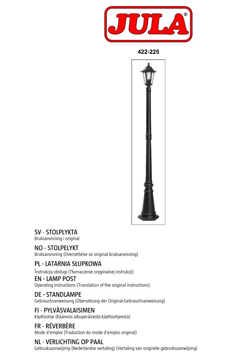 Jula 422-225 operating instructions