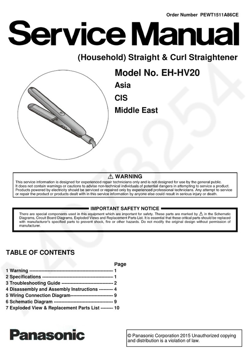 Panasonic EH-HV20 Service manual