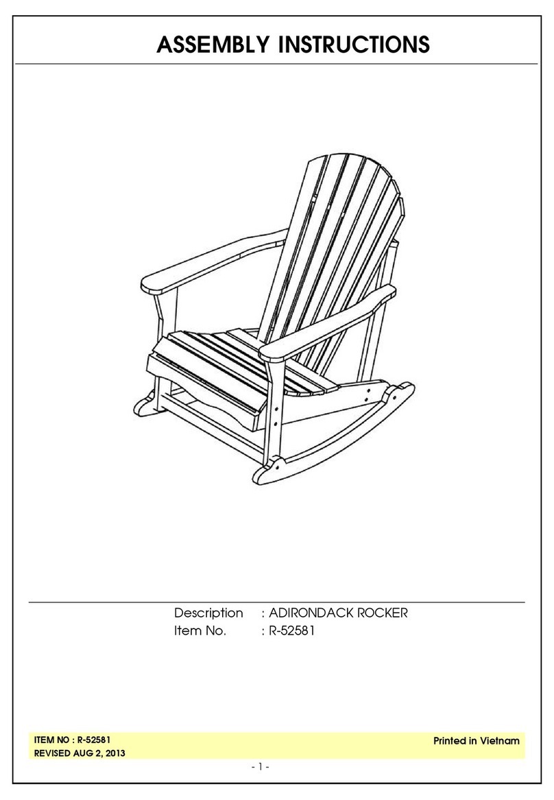 Unfinished Furniture of Wilmington R-52581 User manual Unfinished Furniture of Wilmington R-52581 User manual