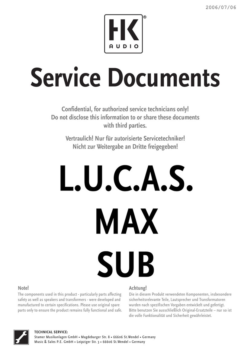 HK Audio L.U.C.A.S Service documents