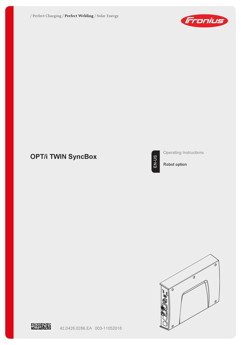 FRO­NIUS OPT/i TWIN SyncBox User manual