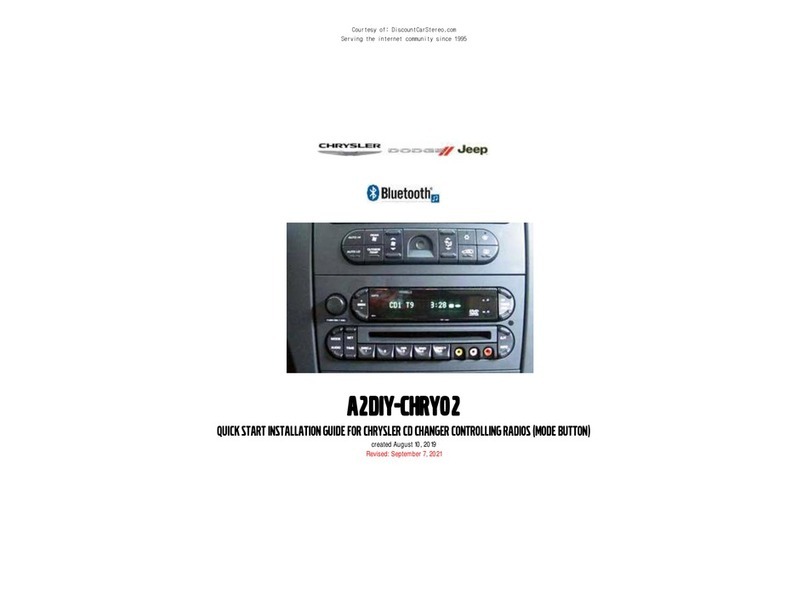 Discount Car Stereo A2DIY-CHRY02 Instruction Manual Discount Car Stereo A2DIY-CHRY02 Instruction Manual