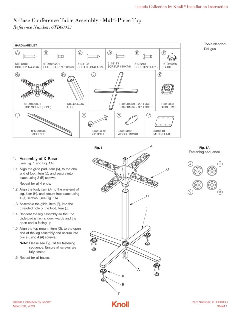 Knoll Islands 6TD00033 User manual Knoll Islands 6TD00033 User manual