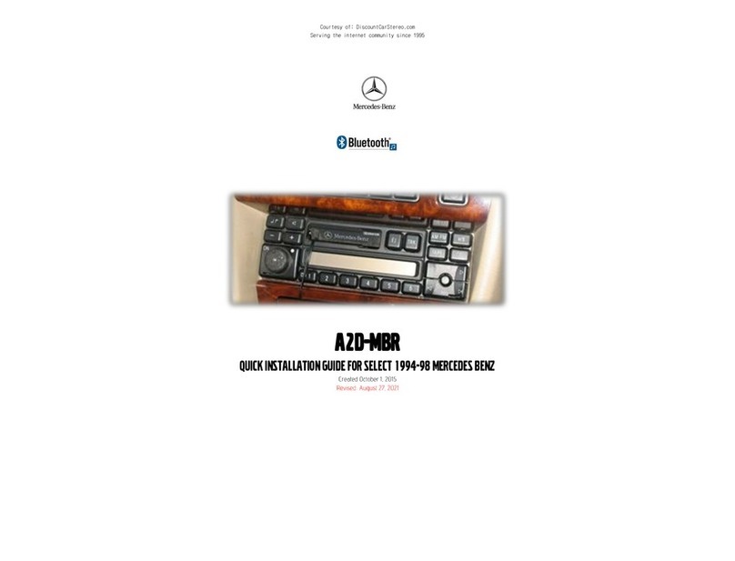 Discount Car Stereo A2D-MBR Quick installation guide
