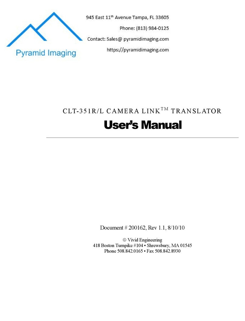 Pyramid Imaging CAMERA LINKT CLT-351R user manual