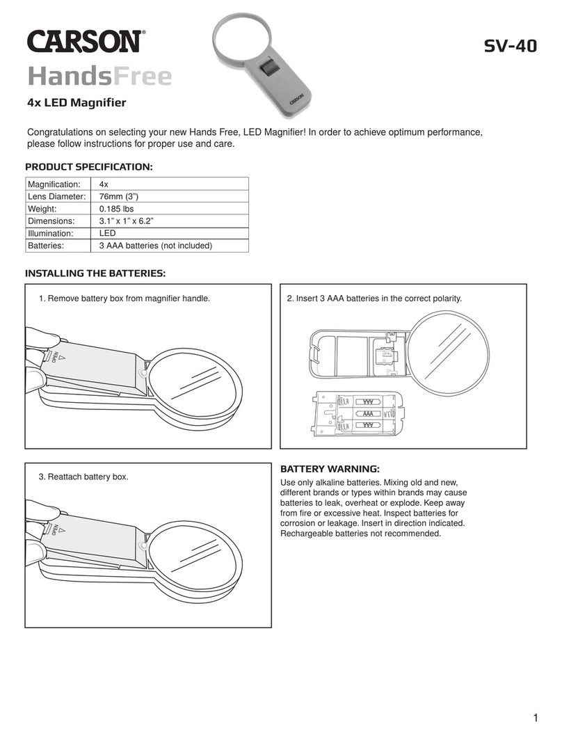 Carson SV-40 quick start guide