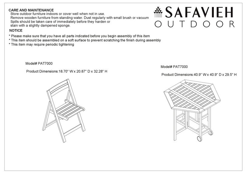 Safavieh Outdoor PAT7000 quick start guide